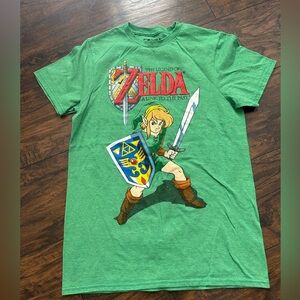 Green Zelda Graphic‎ T-Shirt small